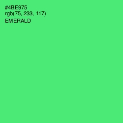 #4BE975 - Emerald Color Image