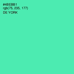 #4BEBB1 - De York Color Image