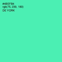 #4BEFB4 - De York Color Image