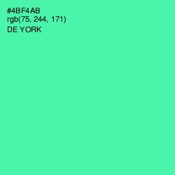 #4BF4AB - De York Color Image