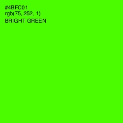 #4BFC01 - Bright Green Color Image