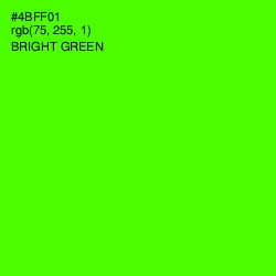 #4BFF01 - Bright Green Color Image