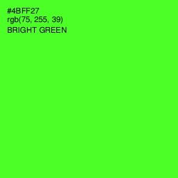 #4BFF27 - Bright Green Color Image