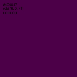 #4C0047 - Loulou Color Image