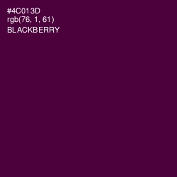 #4C013D - Blackberry Color Image