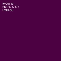 #4C0143 - Loulou Color Image