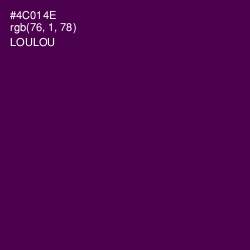 #4C014E - Loulou Color Image