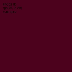 #4C021D - Cab Sav Color Image