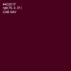 #4C021F - Cab Sav Color Image