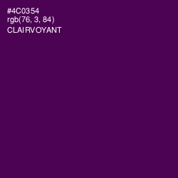 #4C0354 - Clairvoyant Color Image