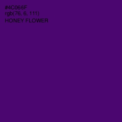 #4C066F - Honey Flower Color Image