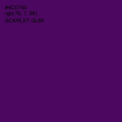 #4C0760 - Scarlet Gum Color Image