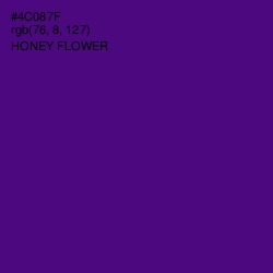 #4C087F - Honey Flower Color Image