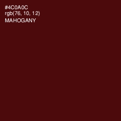 #4C0A0C - Mahogany Color Image