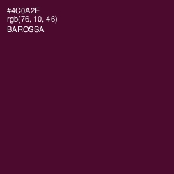 #4C0A2E - Barossa Color Image