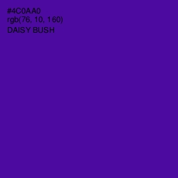 #4C0AA0 - Daisy Bush Color Image