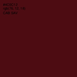 #4C0C12 - Cab Sav Color Image