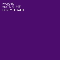 #4C0C6D - Honey Flower Color Image