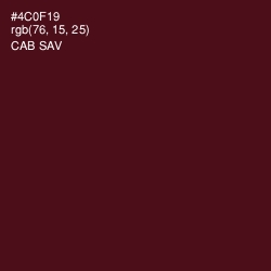 #4C0F19 - Cab Sav Color Image