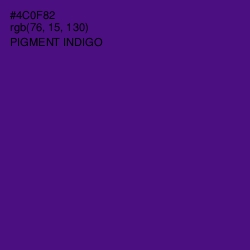 #4C0F82 - Pigment Indigo Color Image