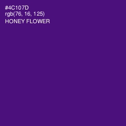 #4C107D - Honey Flower Color Image