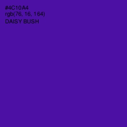 #4C10A4 - Daisy Bush Color Image