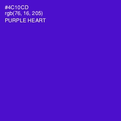#4C10CD - Purple Heart Color Image