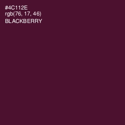 #4C112E - Blackberry Color Image