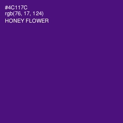 #4C117C - Honey Flower Color Image