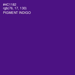 #4C1182 - Pigment Indigo Color Image