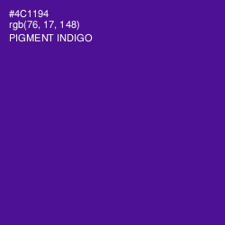 #4C1194 - Pigment Indigo Color Image