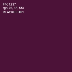 #4C1237 - Blackberry Color Image