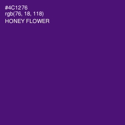#4C1276 - Honey Flower Color Image