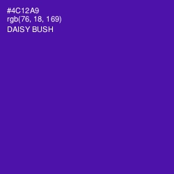 #4C12A9 - Daisy Bush Color Image