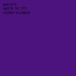 #4C137F - Honey Flower Color Image