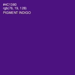 #4C1380 - Pigment Indigo Color Image