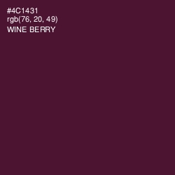#4C1431 - Wine Berry Color Image