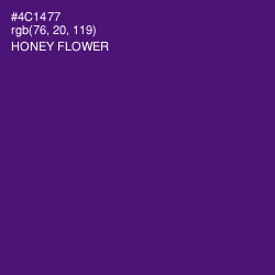 #4C1477 - Honey Flower Color Image