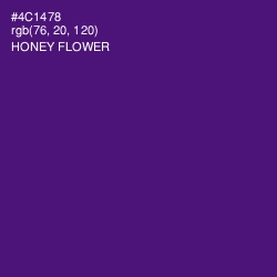 #4C1478 - Honey Flower Color Image