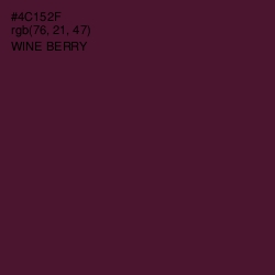 #4C152F - Wine Berry Color Image