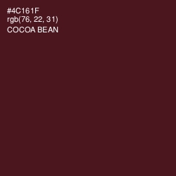 #4C161F - Cocoa Bean Color Image