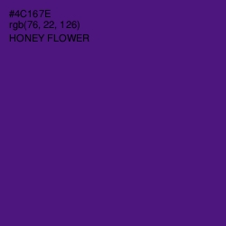 #4C167E - Honey Flower Color Image