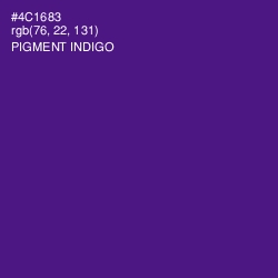 #4C1683 - Pigment Indigo Color Image