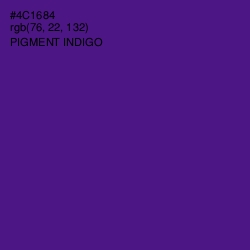 #4C1684 - Pigment Indigo Color Image