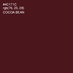 #4C171C - Cocoa Bean Color Image