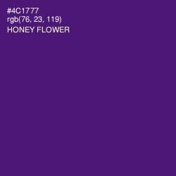 #4C1777 - Honey Flower Color Image