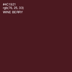 #4C1921 - Wine Berry Color Image