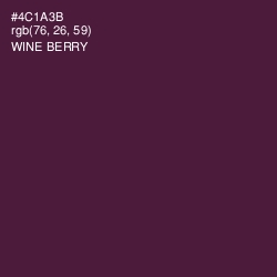 #4C1A3B - Wine Berry Color Image