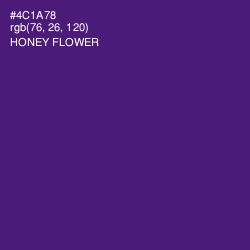 #4C1A78 - Honey Flower Color Image