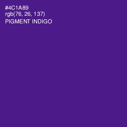 #4C1A89 - Pigment Indigo Color Image